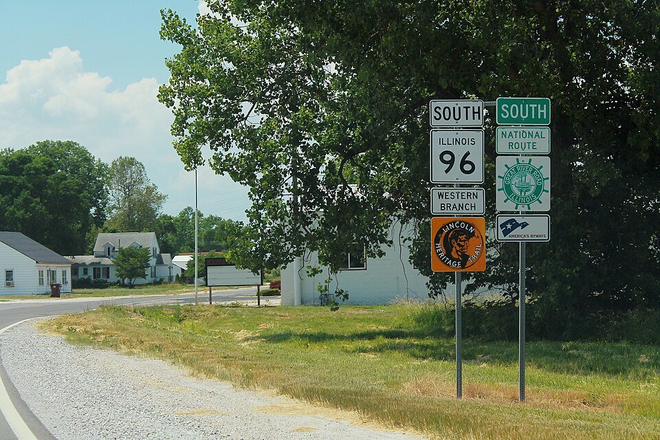Heritage Trails, IL - File:IL96 South - Great River Road - Lincoln Heritage Trail - Niota  (4291031019